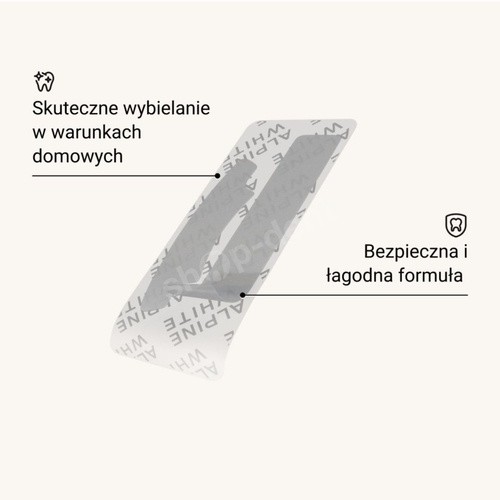 Alpine White, Whitening Strips Sensitive, wybielające paski do zębów wrażliwych, 7 x 2 paski