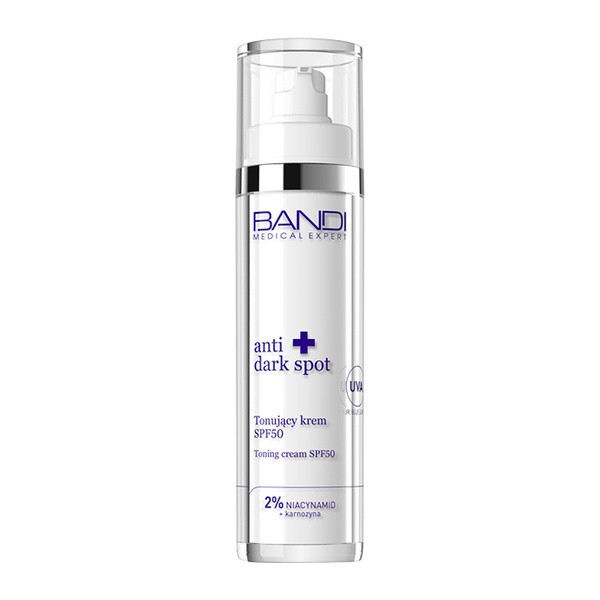 Bandi Medical Expert Anti Dark Spot, tonujący krem SPF 50, 50 ml