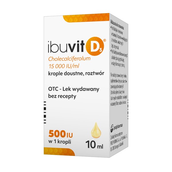 Ibuvit D3 Kids, 15000 IU/ml, krople doustne, 10 ml