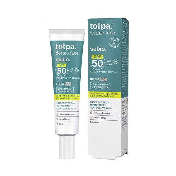 Tołpa Dermo Face Sebio, krem CC, SPF 50+, 40 ml
