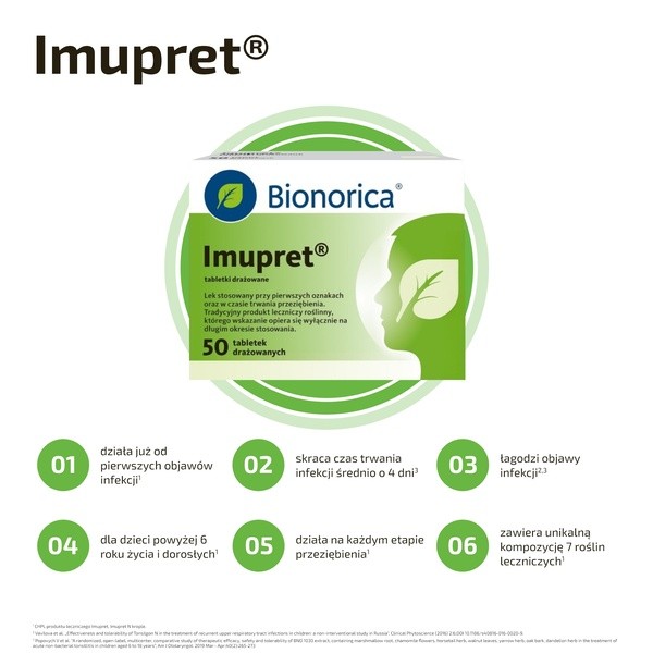 Imupret, tabletki drażowane, 50 szt.