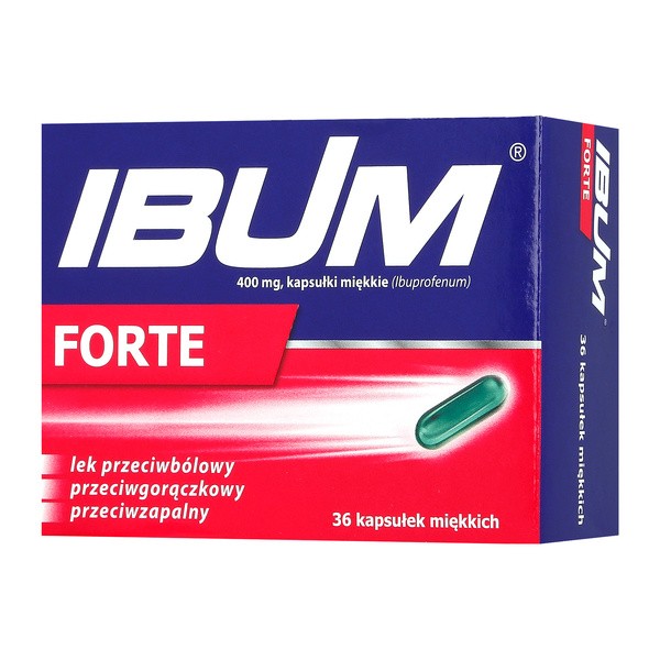 Ibum forte, 400 mg, kapsułki miękkie, 36 szt.