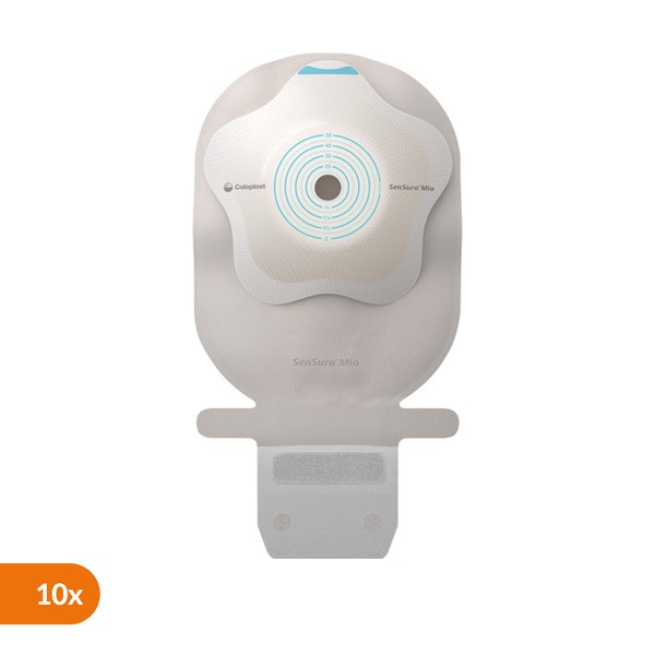 SenSura Mio Concave Maxi, worek stomijny, szary, 10-50 mm, 10 szt.