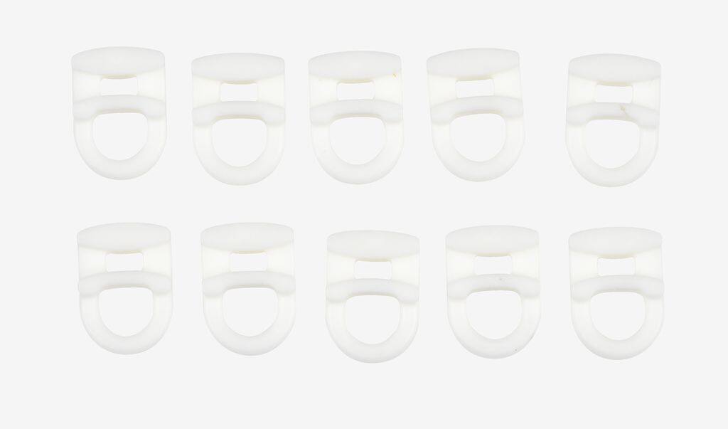 FLEXI FLEXI glider til gardinstang 10 stk/pakke hvid