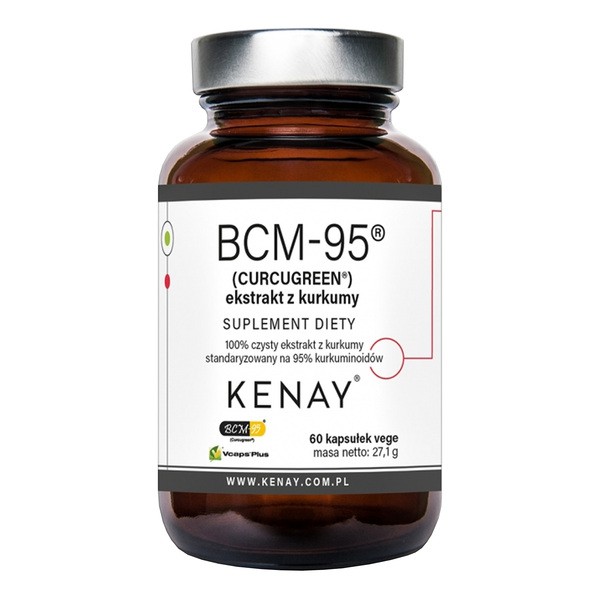 KENAY BCM-95 Ekstrakt z kurkumy, kapsułki, 60 szt.