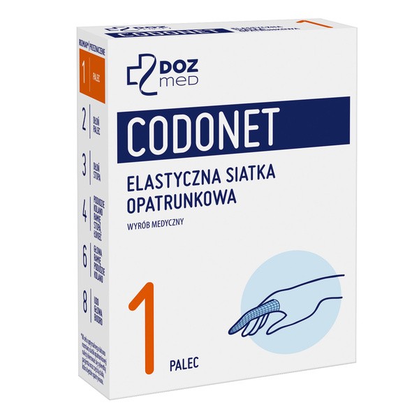 DOZ Med Codonet 1, siatka elastyczna opatrunkowa, na palec, 1 szt.