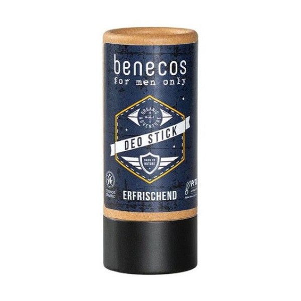 Benecos For Men Only, naturalny odświeżający dezodorant w sztyfcie dla mężczyzn, 40 g