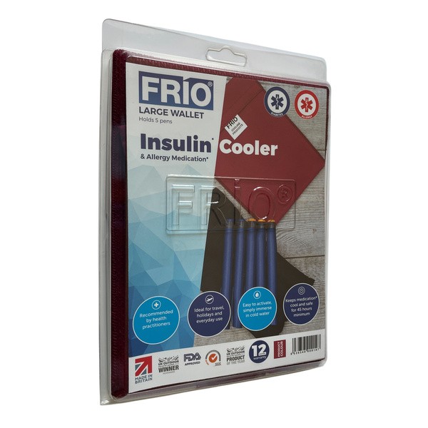 Frio, duże etui na 5 penów, bordowe, 1 szt.