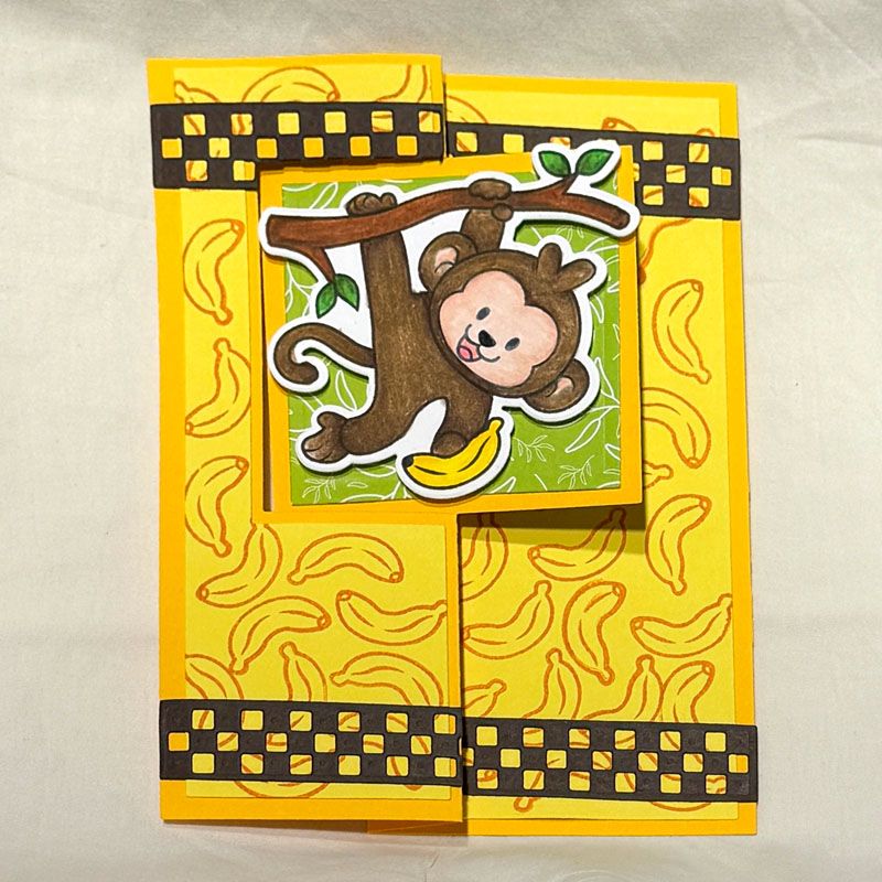 Hang in There Monkey Clear Stamps Set of 5
