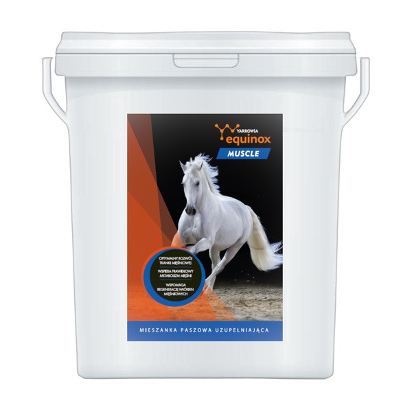 Yarrowia Equinox Muscle, mieszanka paszowa uzupełniająca dla koni, granulat, 3 kg