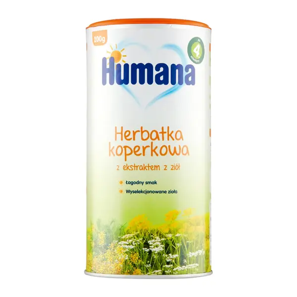 Humana, Herbatka koperkowa, po 4 m-cu, 200 g