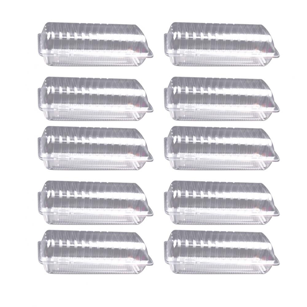 30 sztuk Jednorazowe pudełko na sushi na wynos, prostokątne, pudełko na wynos, ciasto owocowe, pojemnik do pakowania pieczywa do domowej piekarni