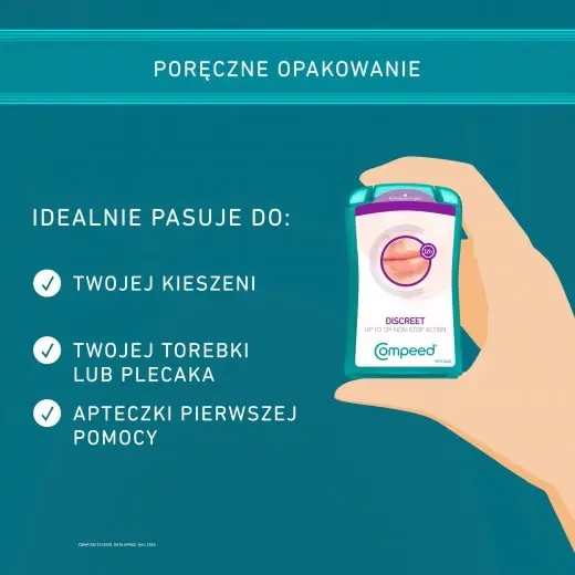 Compeed dyskretny plaster na opryszczkę, 15 szt.