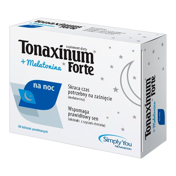 Tonaxinum Forte + Melatonina, tabletki, 60 szt.