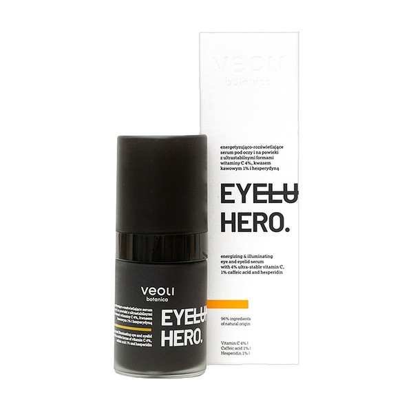 Veoli Botanica Eyeluminate Hero, energetyzująco-rozświetlające serum pod oczy, 15 ml