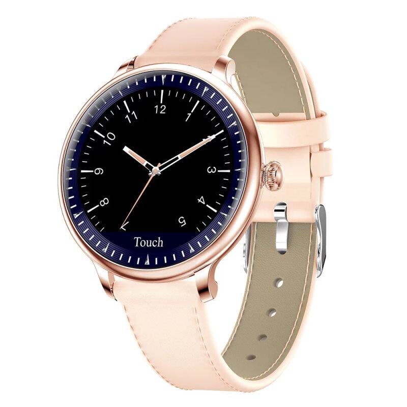 Elegante Smartwatch da donna con schermo a colori, monitoraggio del sonno e della frequenza cardiaca, compatibile con chiamate in arrivo, contapassi per Android e iOS, orologio da donna