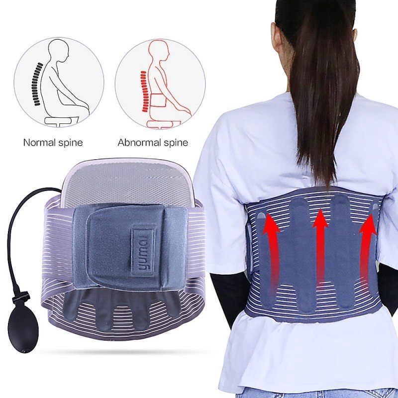 Rozciąganie kręgosłupa, masażer lędźwiowy, podgrzewany masaż talii, korektor postawy, masażysta, chiropraktyka, fizjoterapia, opieka zdrowotna