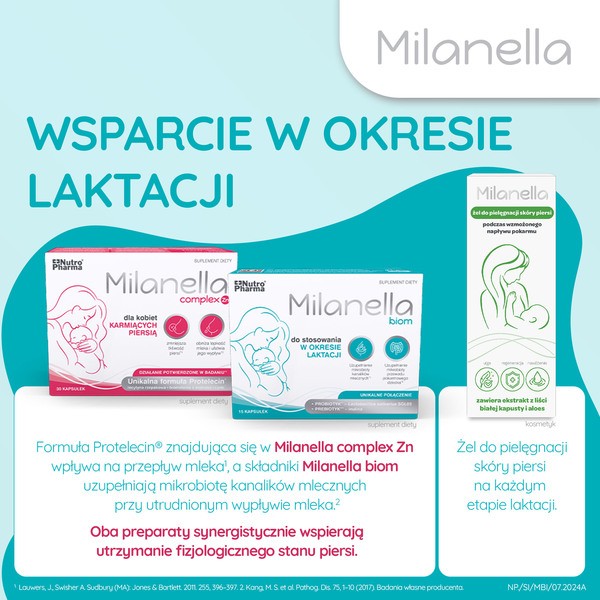 Milanella biom, kapsułki, 15 szt.
