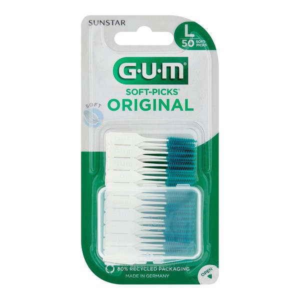 Gum Soft-Picks Original, szczoteczka międzyzębowa, duża, 50 szt.