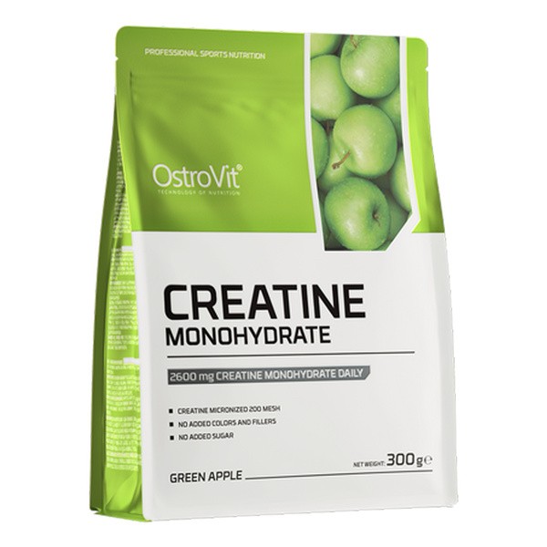 OstroVit Creatine Monohydrate, proszek, smak green apple, 300 g