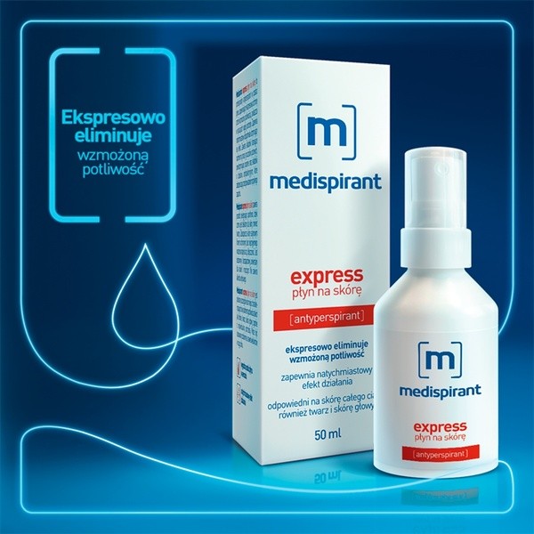 Medispirant express, płyn na skórę, 50 ml