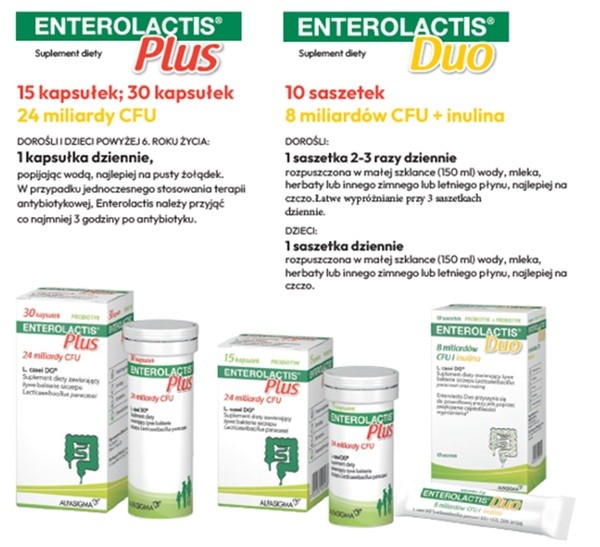Enterolactis Duo, saszetki z proszkiem, 10 szt.