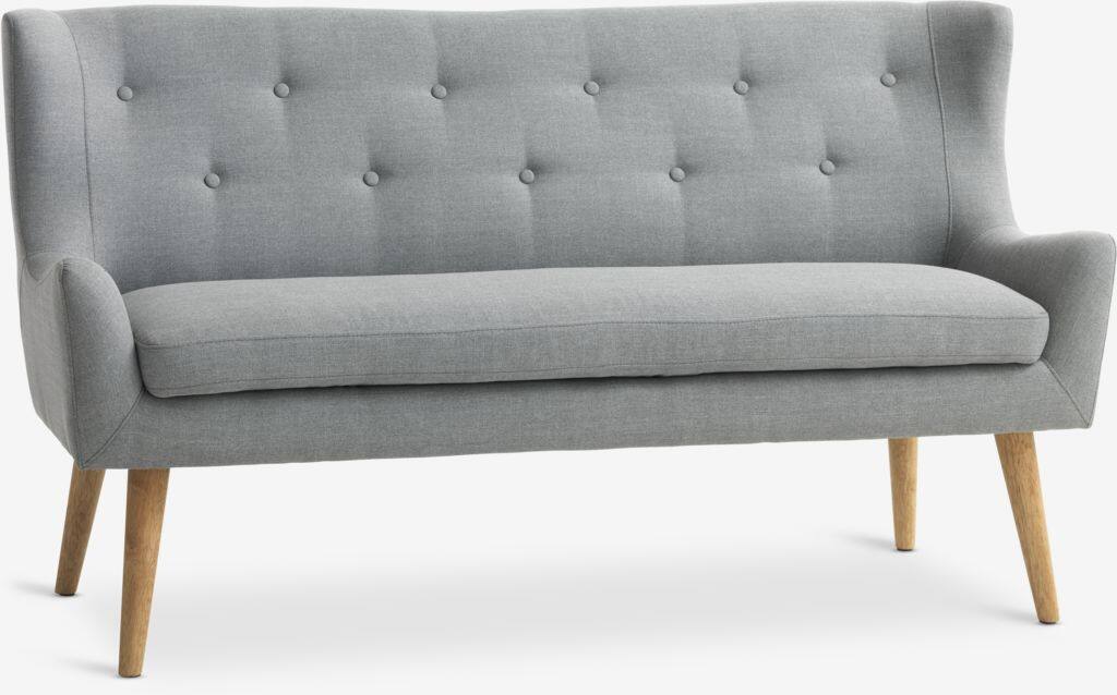 SVELVIK SVELVIK 2-personers sofa lysegrå stof/natur