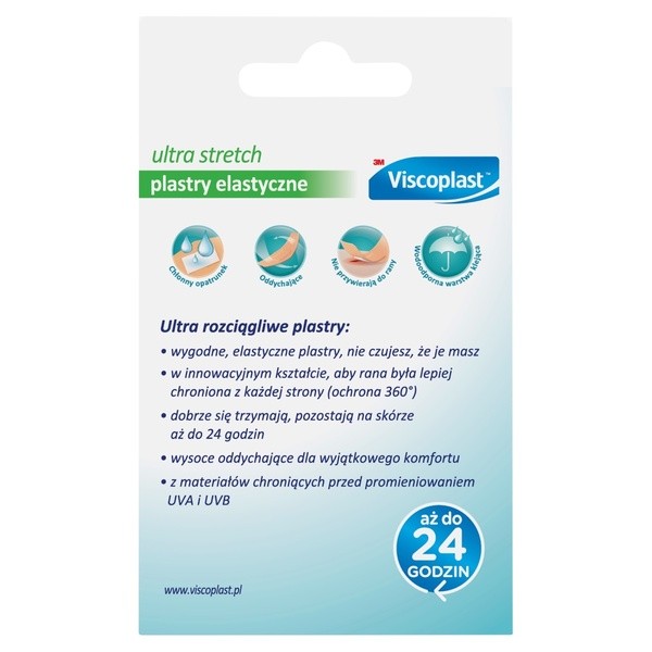 Viscoplast Ultra Stretch, plastry elastyczne, 3 rozmiary, 20 szt.