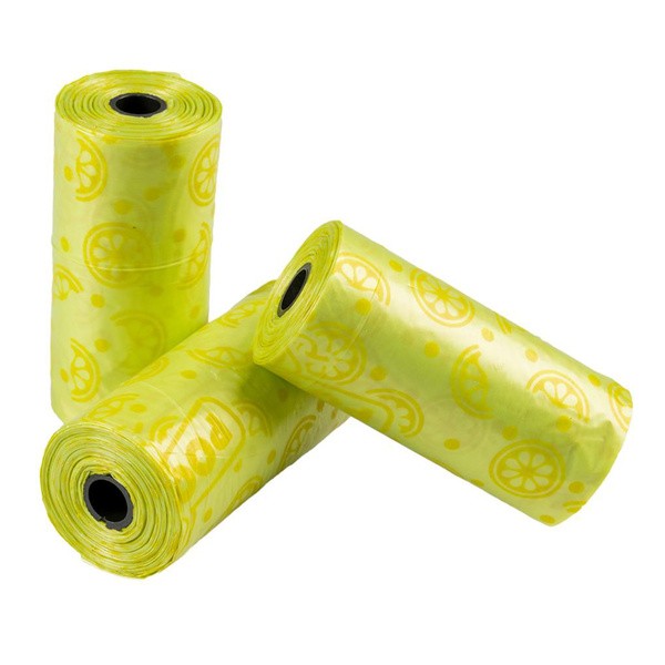 Duvoplus Poopidog Spice Citrus, woreczki na psie odchody, zapach cytrusowy, 4 x 15 szt.