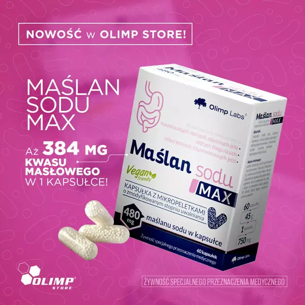 Olimp Maślan sodu MAX, kapsułki, 60 szt.