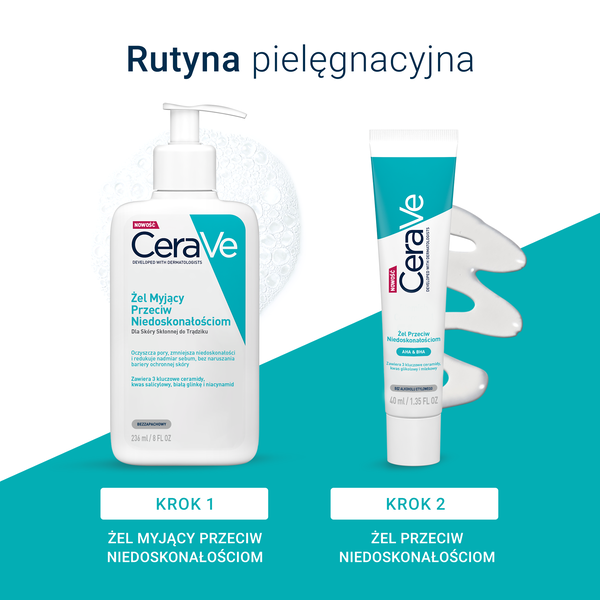 CeraVe, żel myjący przeciw niedoskonałościom, 236 ml