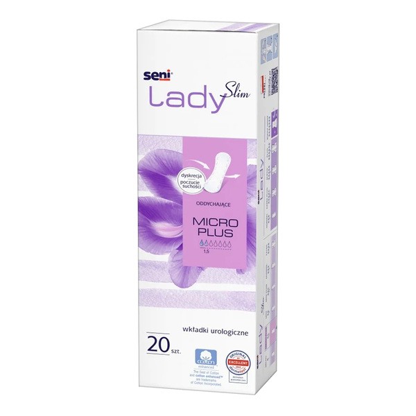 Seni Lady Slim, wkładki urologiczne, micro plus, 20 szt.