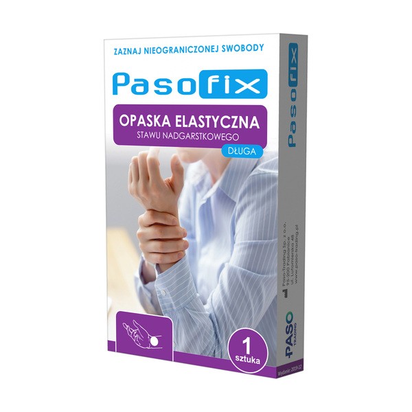 Paso-fix, opaska elastyczna stawu nadgarstkowego, długa, rozmiar M, 1 szt.