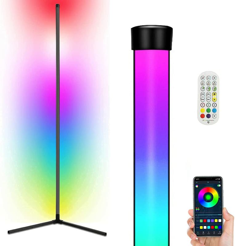 Remote Control RGB Symphony Floor Lamp Remote wifi smart graffiti corner light Internet celebrity rhythm music jump
