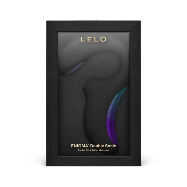 Lelo Enigma Double Sonic Stormy Black, podwójny wibrator soniczny, 1 szt.