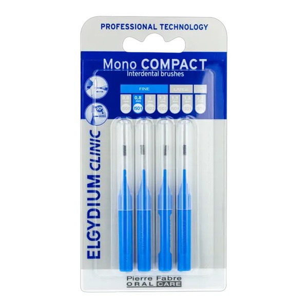 Elgydium Clinic Mono Compact 1, szczoteczka międzyzębowa, 4 szt.