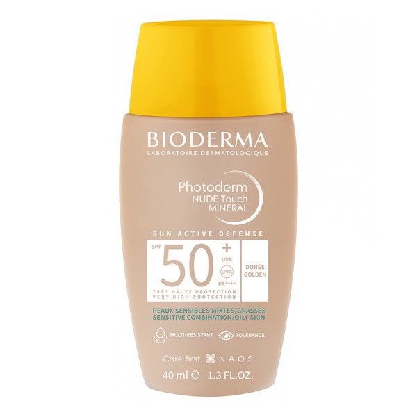 Bioderma Photoderm Nude Touch, podkład mineralny z filtrem SPF 50+, kolor ciemny, 40 ml