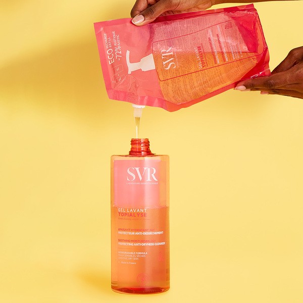 SVR Topialyse Gel Lavant, żel do mycia skóry suchej i wrażliwej, uzupełnienie, 1 l