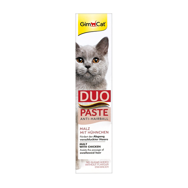 GimCat Multi-Vitamin Duo Paste z kurczakiem, pasta witaminowa dla kota, 50 g
