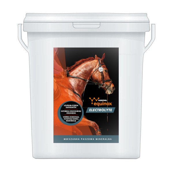 Yarrowia Equinox Electrolyte, mieszanka paszowa mineralna dla koni, granulat, 1,5 kg