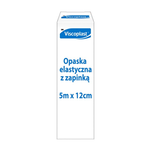 Viscoplast, opaska elastyczna z zapinką, 5 m x 12 cm, 1 szt.