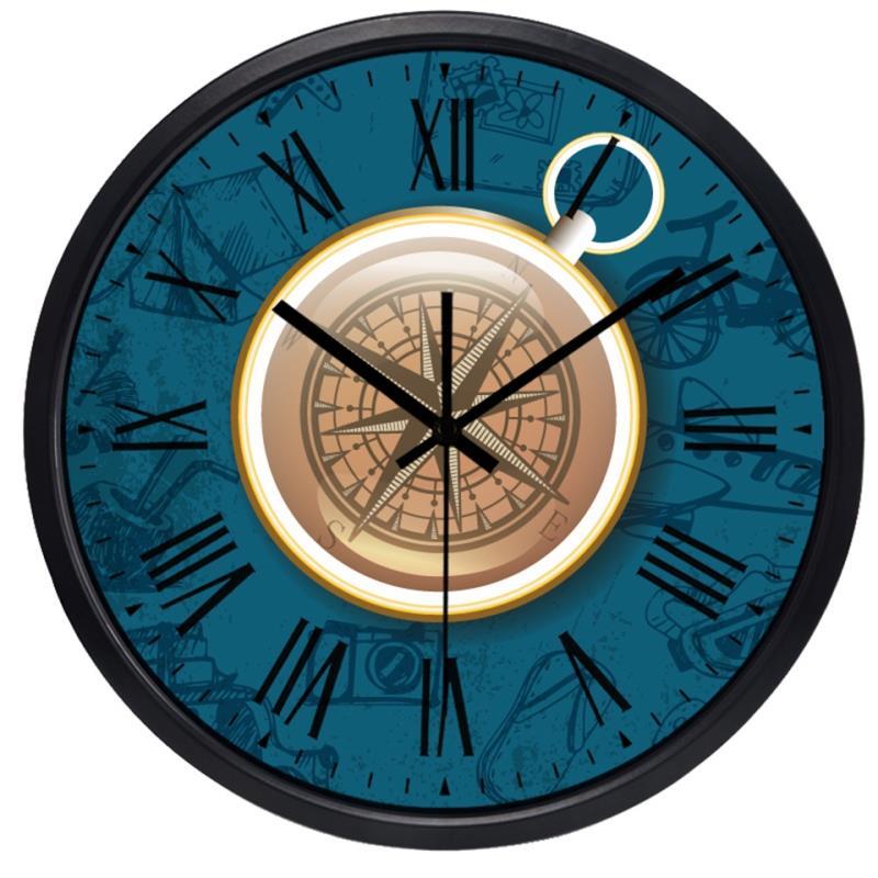 Nieuw creatief kompasontwerp, moderne wandklok voor thuisdecoratie