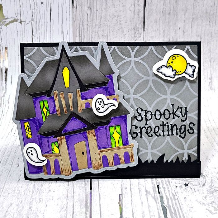 hauntedhouse2stamp Clear Stamp Set of 6