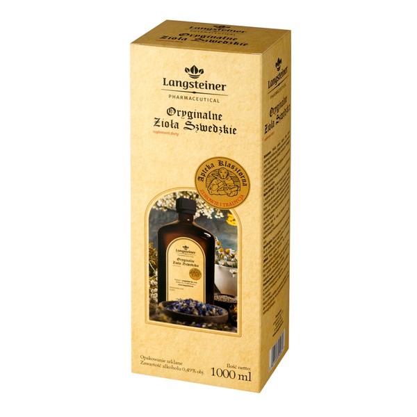 Langsteiner Oryginalne Zioła Szwedzkie, płyn, 1000 ml