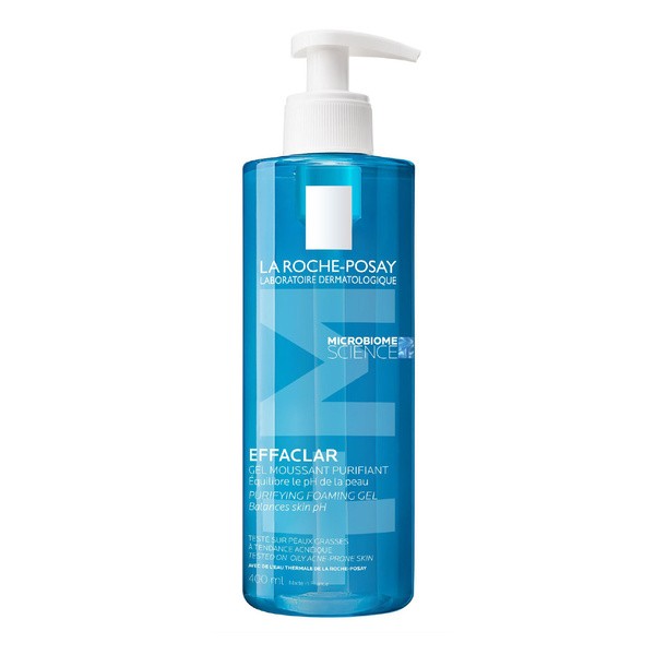 Zestaw La Roche-Posay Effaclar Foaming Gel, żel oczyszczający dla skóry skłonnej do trądziku, 400 ml + opakowanie uzupełniające refill, 400 ml