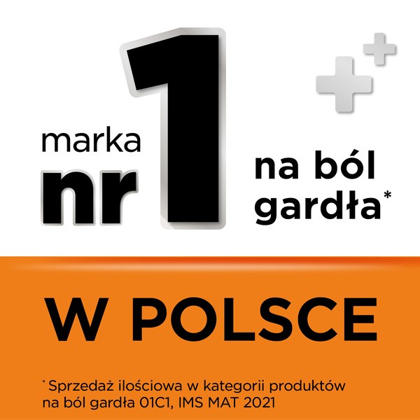 Strepsils pomarańczowy z witaminą C, pastylki twarde, 24 szt.