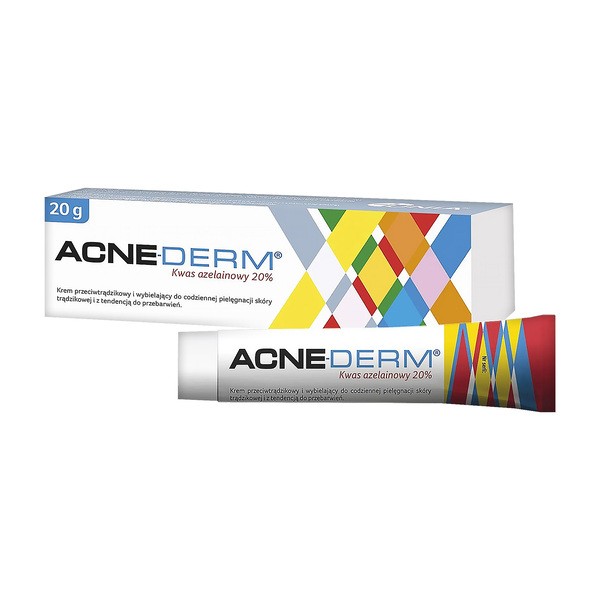Acne-Derm, krem przeciwtrądzikowy i wybielający, 20 g