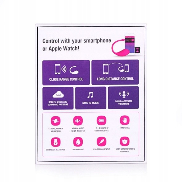 Lovense Lush 2, jajeczko sterowane aplikacją, 1 szt.