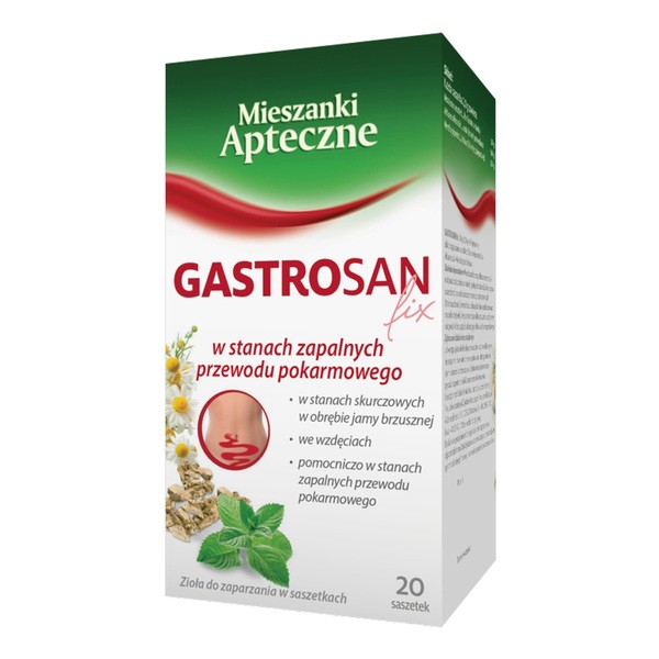 Gastrosan fix, zioła do zaparzania w saszetkach, 2 g, 20 szt.