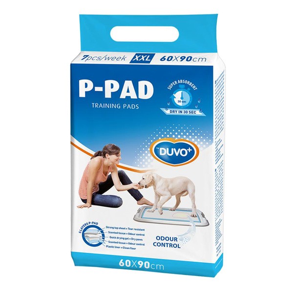 Duvoplus P-Pad, wysokochłonne podkłady treningowe dla psów, XXL, 60x90 cm, 7 szt.